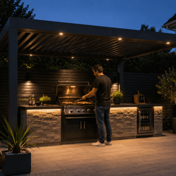 pergola barbecue